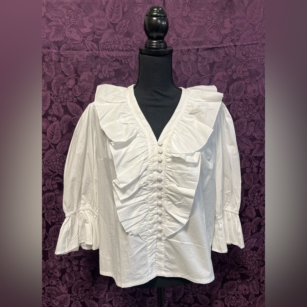 Millie Resort & Travel 100% Cotton Blouse M